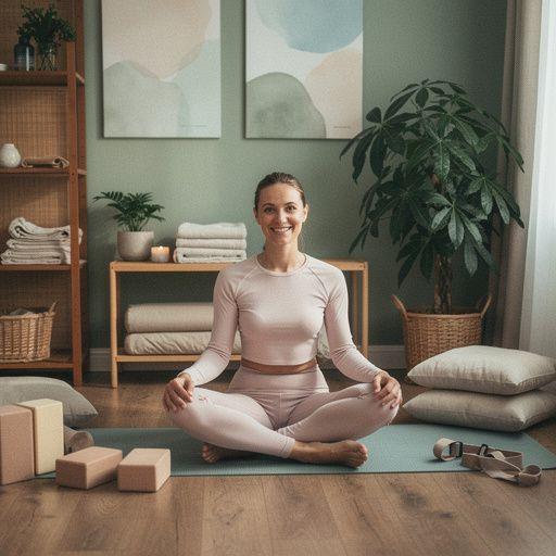 Imágenes de diferentes posturas de yoga que ayudan a estirar y fortalecer la espalda baja.